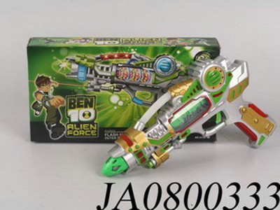 BEN10：TOYS GUN W/SOUND,LIGHT .W/B,