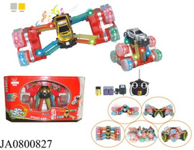 STUNT STRETCH CAR WITH LIGHT/MUSIC,