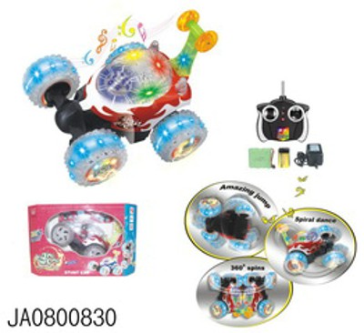 STUNT WHEEL CAR WITH LIGHT/MUSIC,