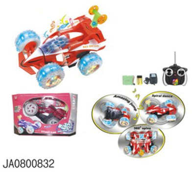 STUNT WHEEL CAR WITH LIGHT/MUSIC,