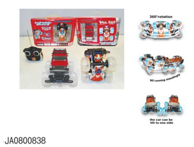 STUNT JEEP WITH ROBOT MUSIC/LIGHT,