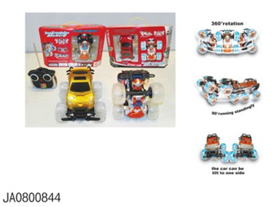 STUNT RACING CAR WITH ROBOT MUSIC/LIGHT,