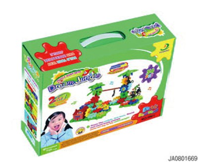 54PCS B/O BUIJDING BLOCK W/MUSIC,