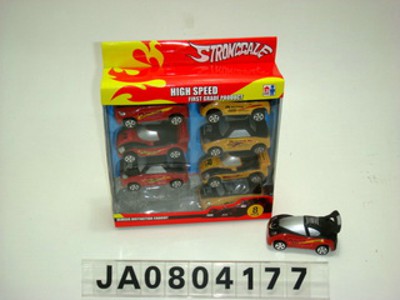 SLIDE SPORTS CAR FOUR DESIGN 8 PCS,