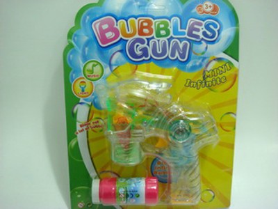 B/O BUBBLE GUN W/LIGHT AND MUSIC,