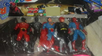 SUPER MAN W/LIGHT 5ASST,
