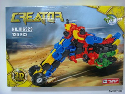 130PCS ASSEMBLY BLOCKS CAR,