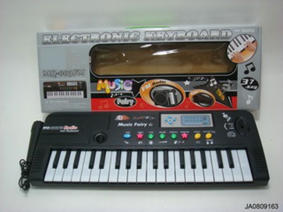 37 KEYS ELECTRONIC ORGAN MICROPHONE W/RADIO,