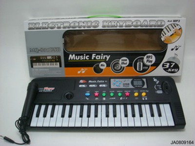 37 KEYS ELECTRONIC ORGAN W/MICROPHONE,