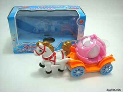 B/O HORSE CAR  W/7 COLOUR LIGHT,