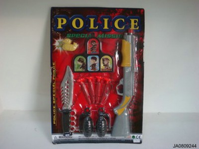 SILVERY SOFT BULLET GUN SET,