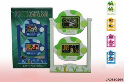 CLOCK AND PHOTO FRAME,