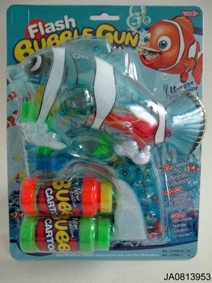 BUBBLE GUN W/LIGHT AND MUSIC,