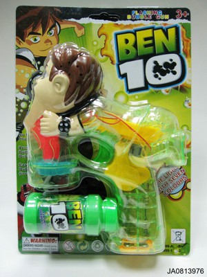 BEN 10 BUBBLE GUN W/LIGHT AND MUSIC,