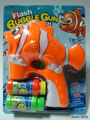 BUBBLE GUN W/LIGHT AND MUSIC,