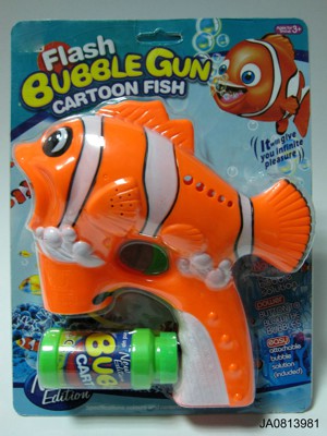 BUBBLE GUN W/LIGHT AND MUSIC,