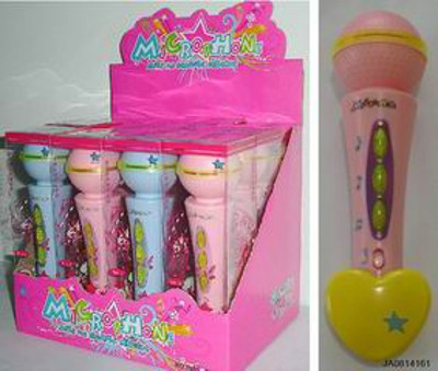 MICROPHONE W/MUSIC,LIGHT（12PCS）,