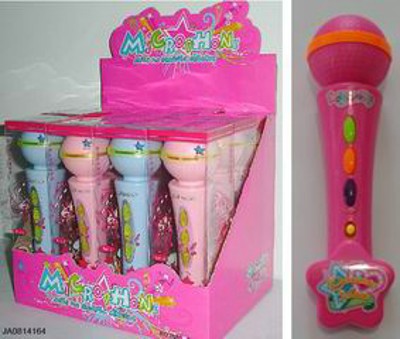 MICROPHONE W/MUSIC,LIGHT（12PCS）,
