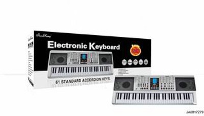61 KEYS ELECTRONIC ORGAN W/MICROPHONE,CHARGER,