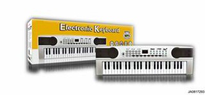 49 KEYS ELECTRONIC ORGAN W/MICROPHONE,CHARGER,