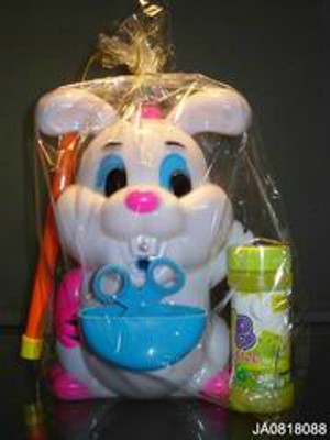 BUBBLE RABBIT W/LIGHT,MUSIC,