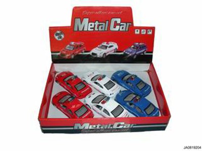 METAL PULL BACK CAR W/MUSIC,