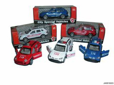 METAL PULL BACK CAR W/MUSIC,