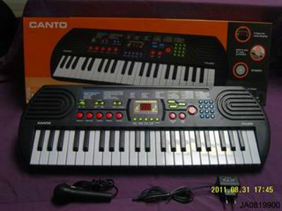 44 KEYS ELECTRONIC ORGAN W/MICROPHONE,