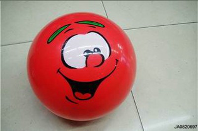 23 CM PVC SMILING FACE BALL,