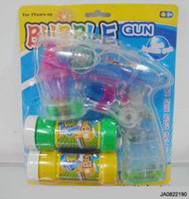 BUBBLE GUN W/LIGHT AND MUSIC,