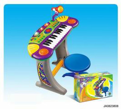 ELECTRONIC ORGAN W/MUSIC,MICROPHONE,