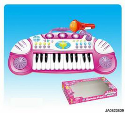 ELECTRONIC ORGAN W/MUSIC,MICROPHONE,