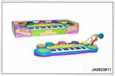 ELECTRONIC ORGAN W/MUSIC,MICROPHONE,