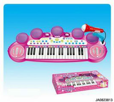 ELECTRONIC ORGAN W/MUSIC,MICROPHONE,
