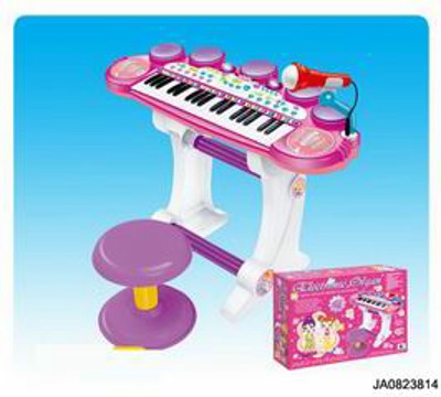 ELECTRONIC ORGAN W/MUSIC,MICROPHONE,