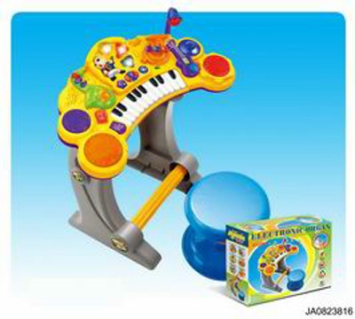 ELECTRONIC ORGAN W/MUSIC,MICROPHONE,