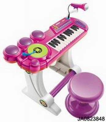 ELECTRONIC ORGAN W/MUSIC,HEADSET,