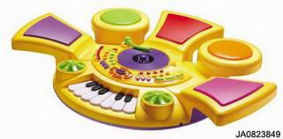 ELECTRONIC ORGAN W/MUSIC,HEADSET,