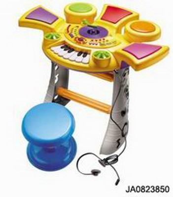 ELECTRONIC ORGAN W/MUSIC,HEADSET,