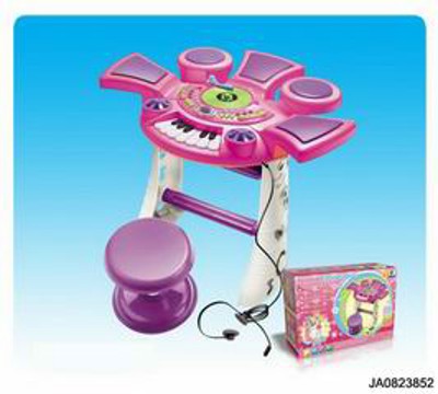 ELECTRONIC ORGAN W/MUSIC,HEADSET,