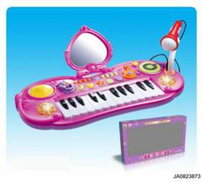 ELECTRONIC ORGAN W/MUSIC AND LIGHT,MICROPHONE,