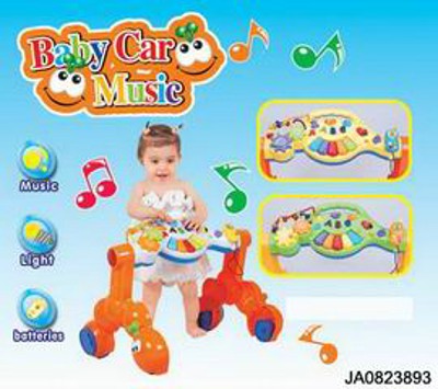 BABY CARRIAGE W/LIGHT AND MUSIC,