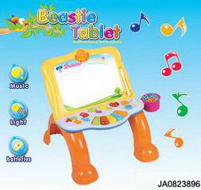 ELECTRONIC ORGAN W/LEARNING BOARD,MUSIC AND LIGHT,