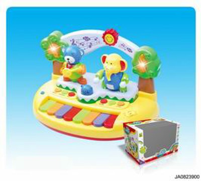 ELECTRONIC ORGAN W/MUSIC AND LIGHT,