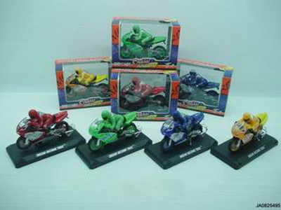 SLIDE METAL MOTORCYCLE W/PERSON IC,