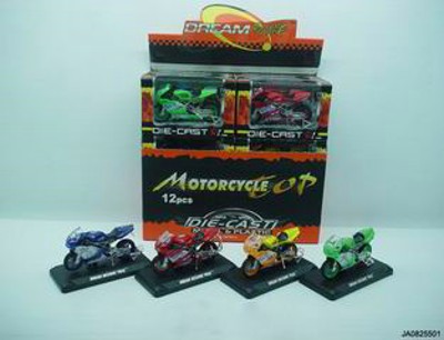 SLIDE METAL MOTORCYCLE W/IC 12PCS,