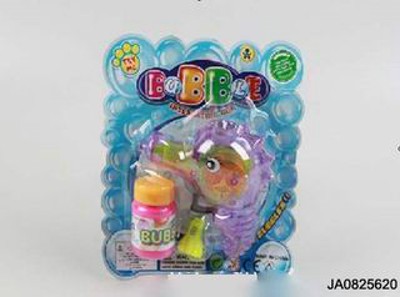 FRICTION  BUBBLE GUN W/FLASH LIGHT,