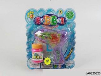 FRICTION  BUBBLE GUN W/FLASH LIGHT,