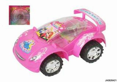 15CM PULLING CAR W/LIGHT,