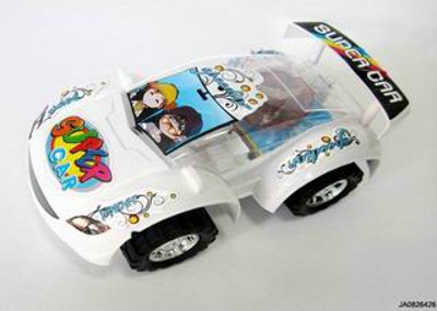 15CM PULLING CAR W/LIGHT,